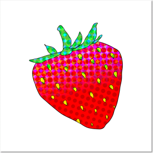 Trippy Strawberry Variation 3 Posters and Art